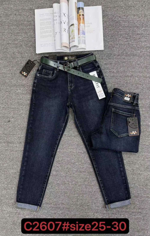 Spodnie damskie jeansy Roz 25-30, 1 Kolor Paczka 10 szt